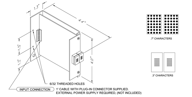 Picture of DOT MATRIX .7 CHARACTERS 