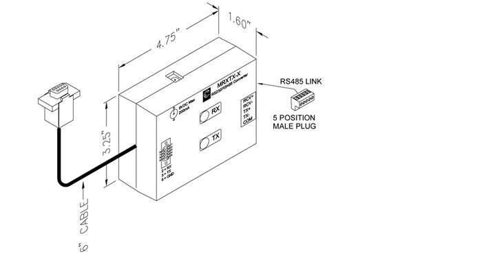 Picture of RS232 to RS485 CONVERTER