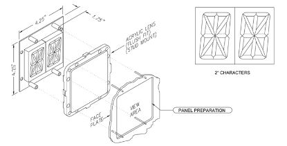 Picture of 2" Double Character 
